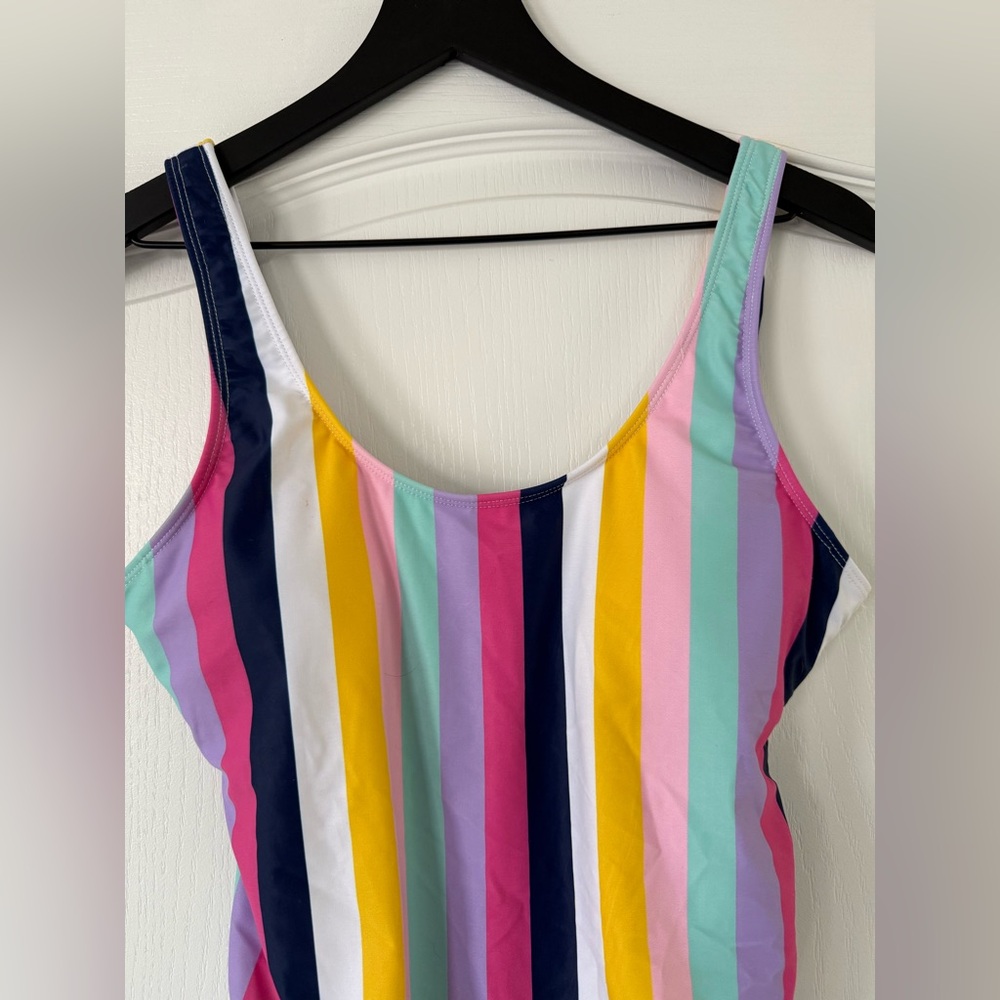 Red Dress Boutique - Retro Low-back Striped One-Piece Swimsuit - Size Medium - Picture 3 of 7